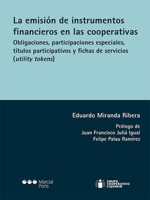 cover image of La emisión de instrumentos financieros en las cooperativas